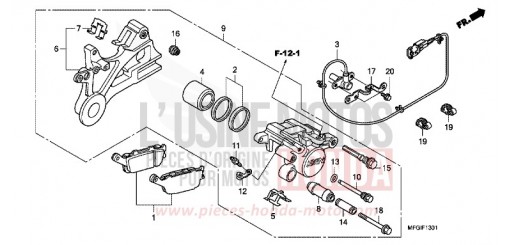 HINTERRAD-BREMSSATTEL (CB600FA/FA3) CB600FAC de 2012